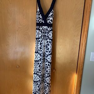 INC print maxi dress
